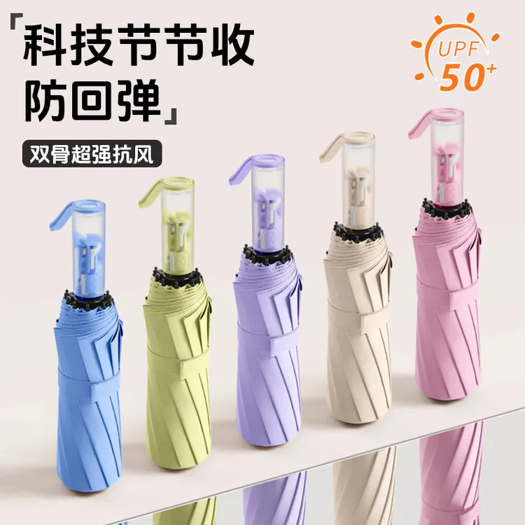 【收伞特省力】【节节收防回弹】双龙骨全自动折叠抗风暴伞晴雨伞