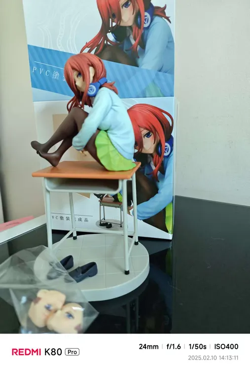 五等分的花嫁 课桌少女 特典版 中野三玖手办