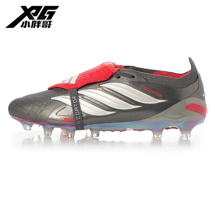 小胖哥XPG阿迪达斯银翼猎刃猎鹰26大鞋舌超顶AG人草足球鞋JS1059