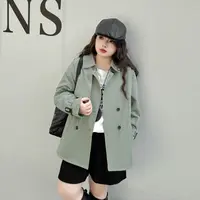 B3276大码女装【私藏的风衣】时髦酷枫经典300斤早春新款休闲外套