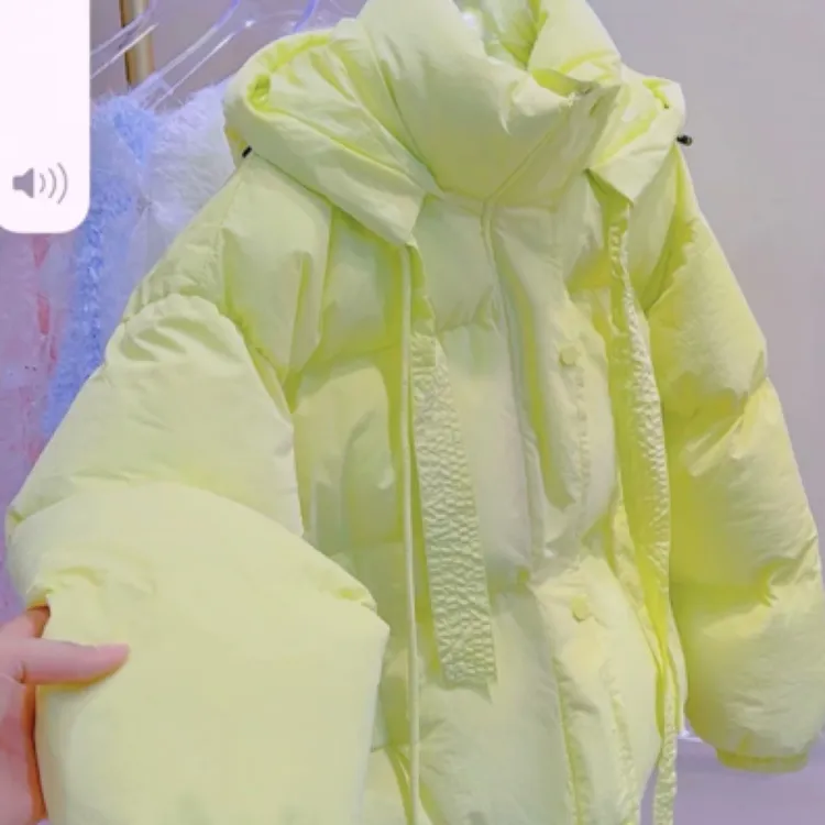 589糖果色飘带款棉服外套