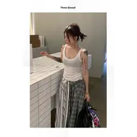 THREE GOOOD/三吉 白日之梦百搭慵懒通勤风宽松背心 Y725U02648