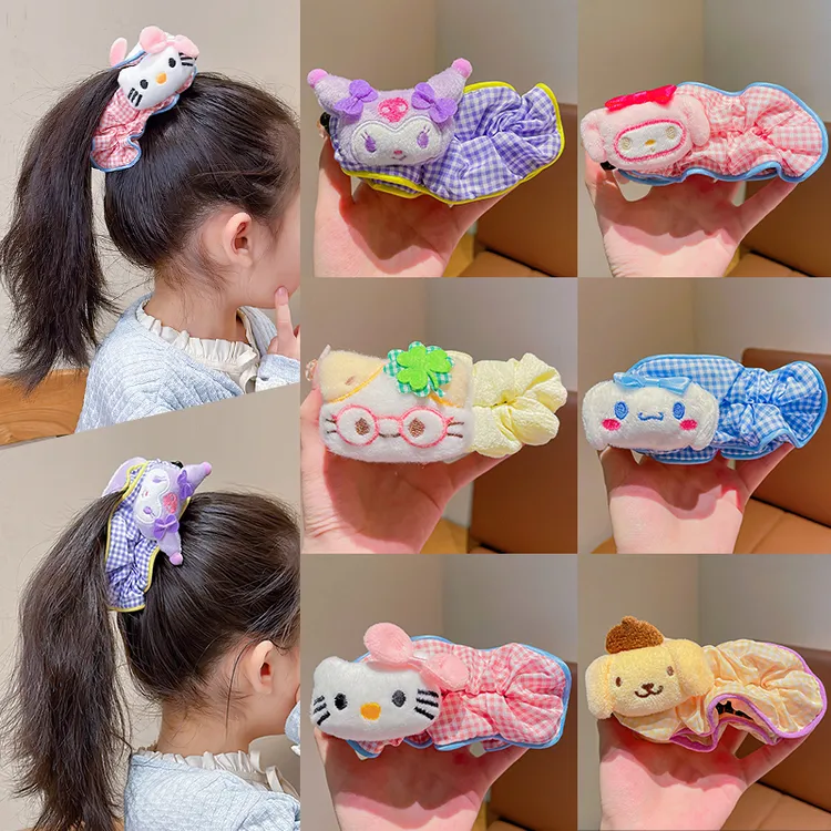 儿童可爱卡通发卡上学三丽鸥巨显发量多香蕉夹女童后脑勺盘发发饰
