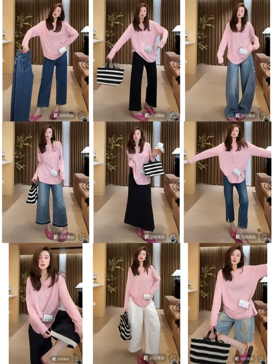 月月不吃鱼2025春款小众设计极简风欧货半拉链大版T恤 2503C1028