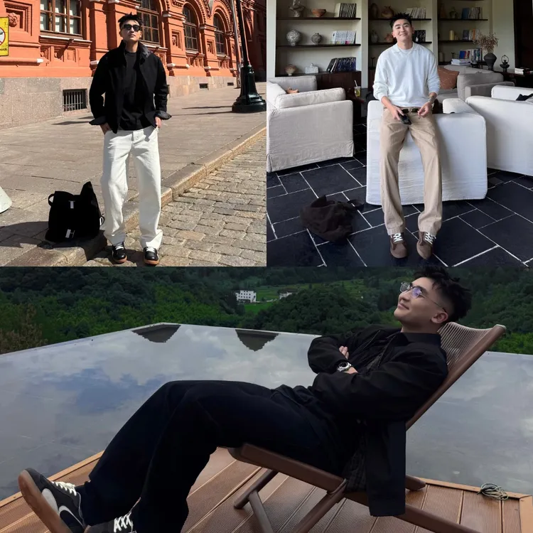 SANBAI 叁佰【450克珠帆棉】秋冬肌理感水洗做旧帆布休闲裤