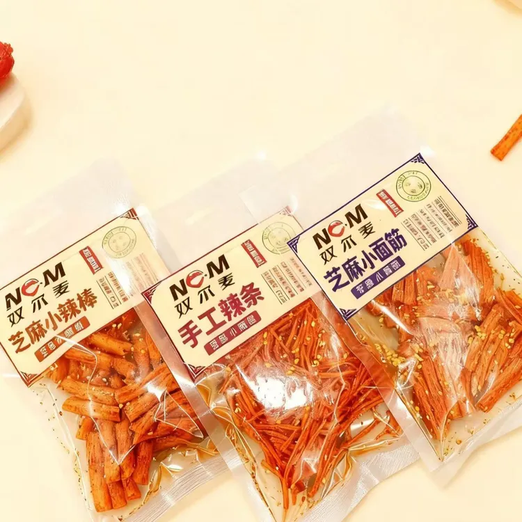 宁夏怀远夜市奴尔麦手工辣条追剧解馋网红休闲零食