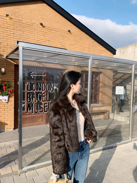 【富人区2.0】冬季高级感淡雅灰加厚短款兔毛皮草