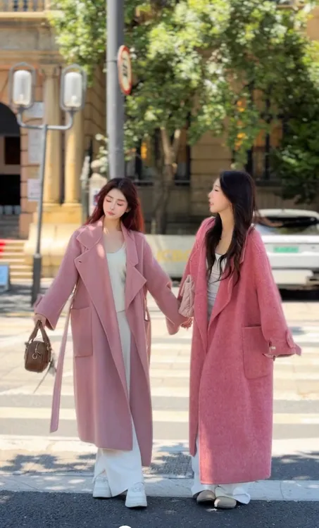 【Panduola803.】2025新款桑蚕丝羊毛新款设计师休闲宽松大衣11