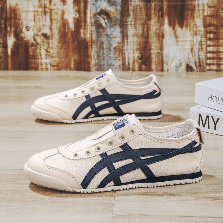 鞋子男款夏季男士时尚百搭休闲运动鞋透气轻便帆布一脚蹬阿甘鞋