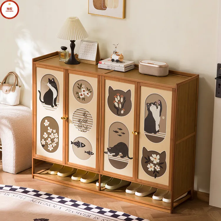 鞋柜家用门口入户收纳柜一体靠墙玄关鞋架子多层简易置物2026新款