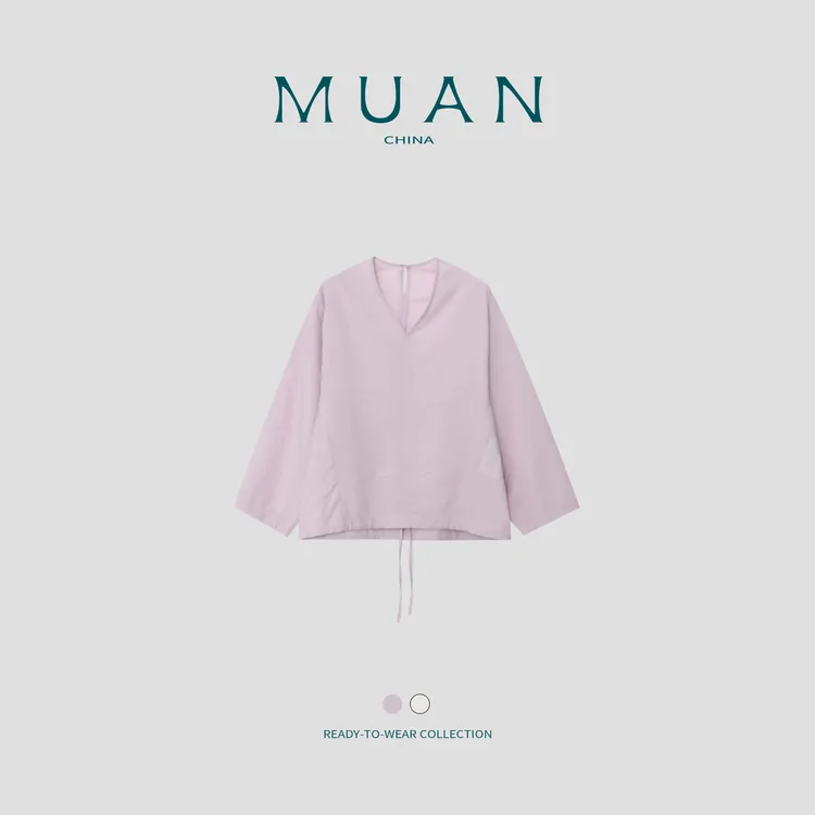 木岸：《来信衬衫》MUAN定制宽松高级简约百搭长袖衬衫上衣JD-8211