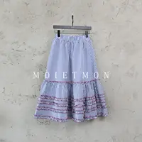 Moi et mon秋季新款小众格子半裙时尚百搭宽松高腰格纹半裙