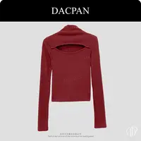 DACPAN-“秋冬必备”竖坑条小心机上衣 垫肩可拆 2025/盼·PP 8633