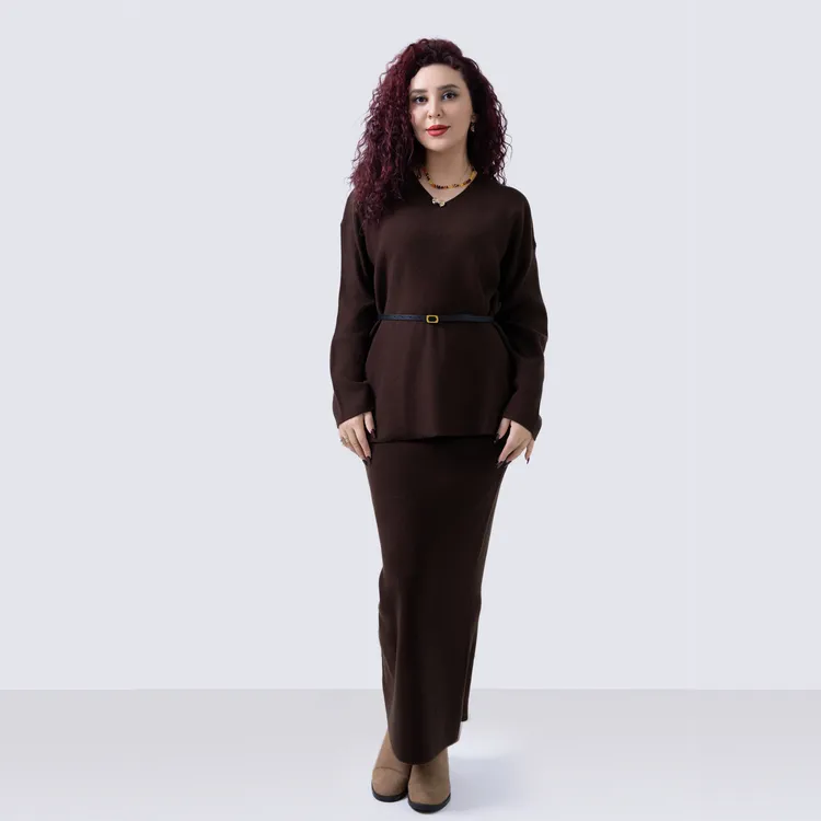 【UMIDA】新款秋冬修身连衣套装（娜孜古丽推荐）