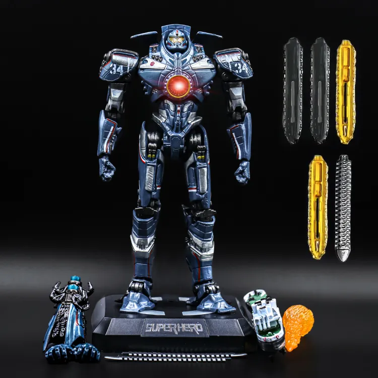 豪华电镀复仇危险流浪者环太平洋暴风赤红关节超可动模型手办玩具