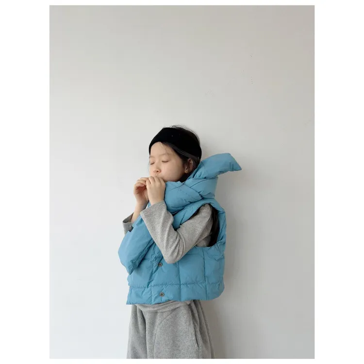 miniwhy亲子童装 | 日本进口植物染干爽暖感鹅绒自由大围巾 25冬