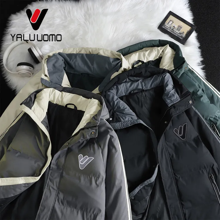 雅鹿男装女装耐磨连帽刺绣长袖免烫棉衣棉服运动短款宽松保暖加厚