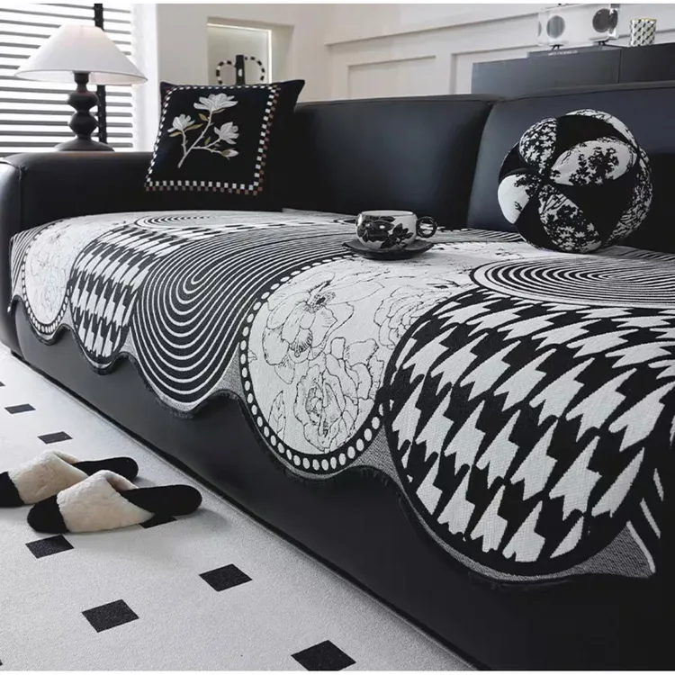 【吉祥如意】沙发垫2025新款四季款弹力座垫沙发坐垫防滑盖布巾