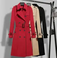 风衣韩版中长款设计感双排扣FY1927