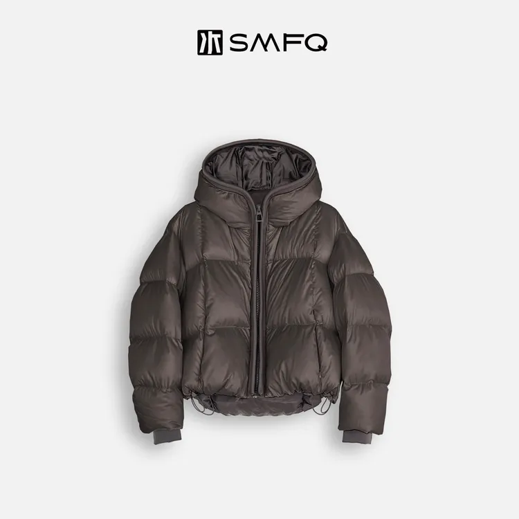 水木夫妻“暖冬简叙”捷克进口95白鹅绒 撞色顶奢泡芙羽绒服女