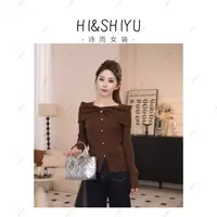 HISHIYU【在逃公主】2025秋装新款设计感百搭毛衣YSA4321