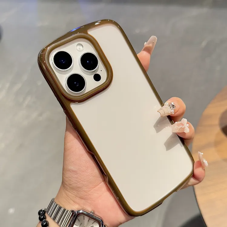 ins风泡芙透明适用苹果16promax手机壳轻奢iPhone15/14简约13网红