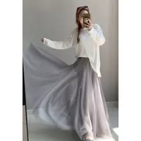 【早秋温柔风网纱裙】早秋气质显瘦仙女百搭网纱半身裙