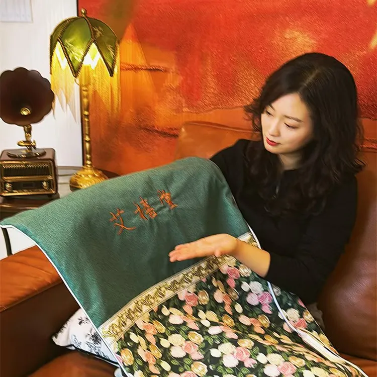 【艾禧堂】艾灸暴汗毯电加控温艾草艾灸毯电热肩颈腹部艾绒热敷毯