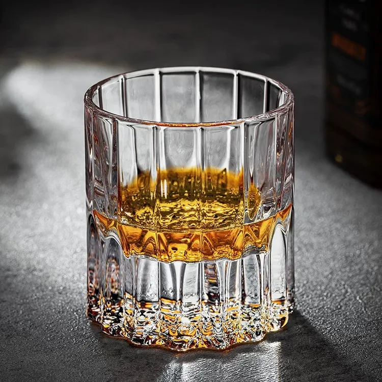 2025爆款江户切子威士忌酒杯水晶玻璃家用洋酒杯高级感星芒杯雕花