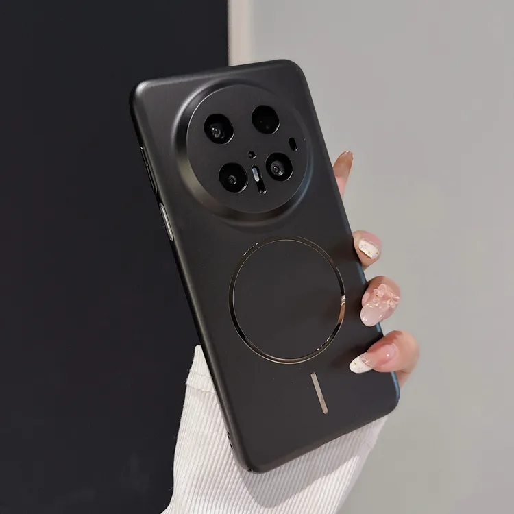 金属漆磁吸高档适用华为mate70轻奢mate60pro+手机壳超薄全包防摔