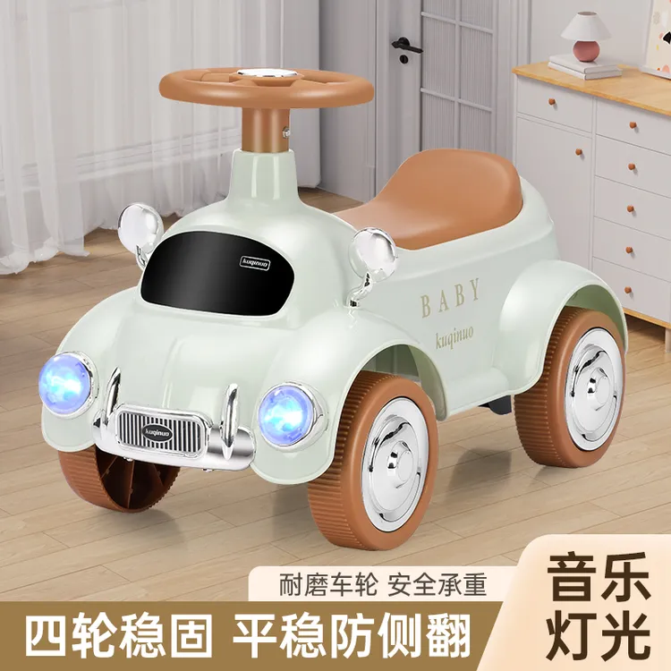 1 - 5岁可坐带音乐灯光四轮防侧翻溜溜车滑行车玩具车