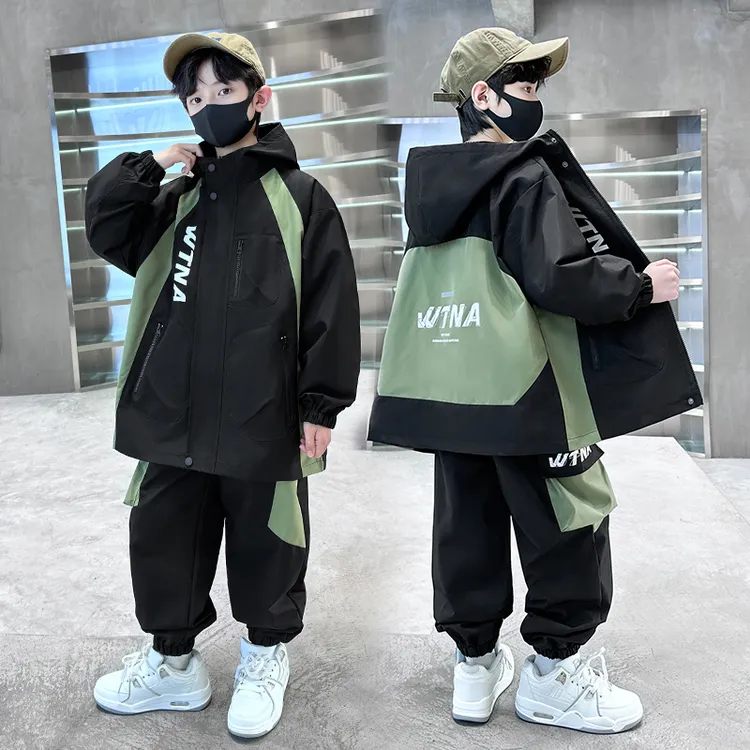 男童套装春秋款新款中大童男孩衣服运动两件套帅气韩版秋装秋季潮