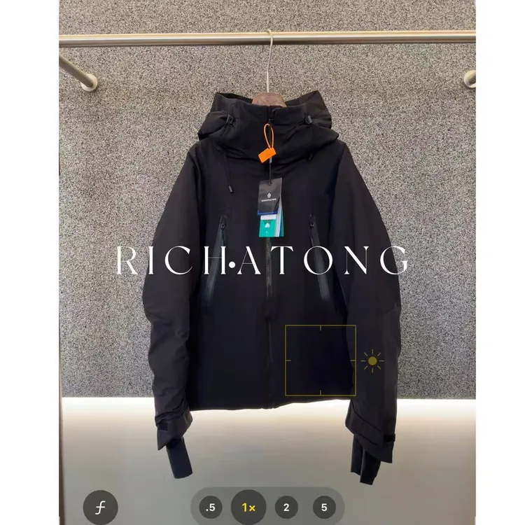 RICH ATONG.冬季户外男女全压胶立体裁剪连帽雪服羽绒外套MT006-