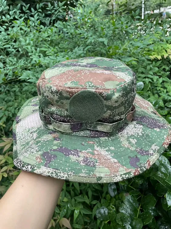 星空色迷彩圆边渔夫帽户外遮阳帽军迷防晒帽登山徒步战术奔尼蛙帽