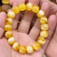 蜜蜡未镶嵌珠宝奇石单圈13+mm