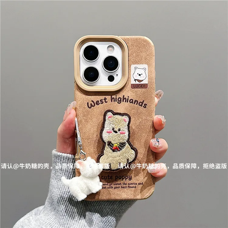 大孔翻毛皮适用苹果16/iPhone/华为荣耀/小米/手机壳Pura70防摔潮