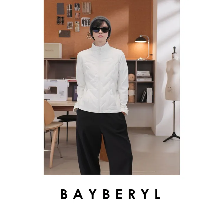 CC09-BAYBERYL老贝沙漏线*轻薄无缝立领25秋百搭羽绒服YRF5F1305 