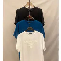 99新 Prada/普拉达 普拉达三色圆领印花男士短袖