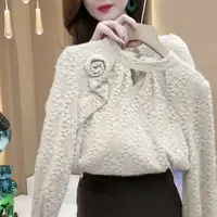 衬衫女2025秋冬新款时尚气质百搭打底杉长袖别致设计感减龄上衣