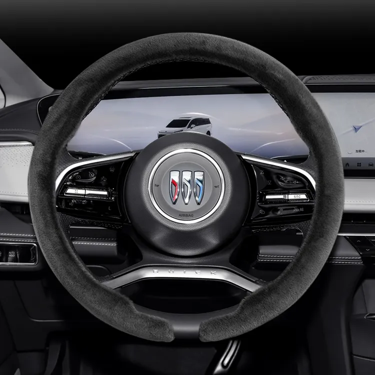 16适用别克gl8君威方向盘套昂科威拉科旗君越凯朗英冬季毛绒把套