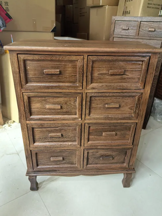 欧式八斗柜风收纳柜复古风69.5*33*92