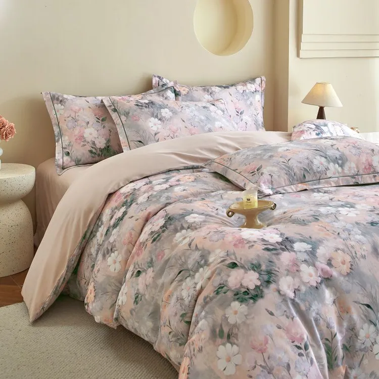 轻奢160支加厚全棉磨毛四件套长绒棉纯棉秋冬保暖床单被套床笠款4