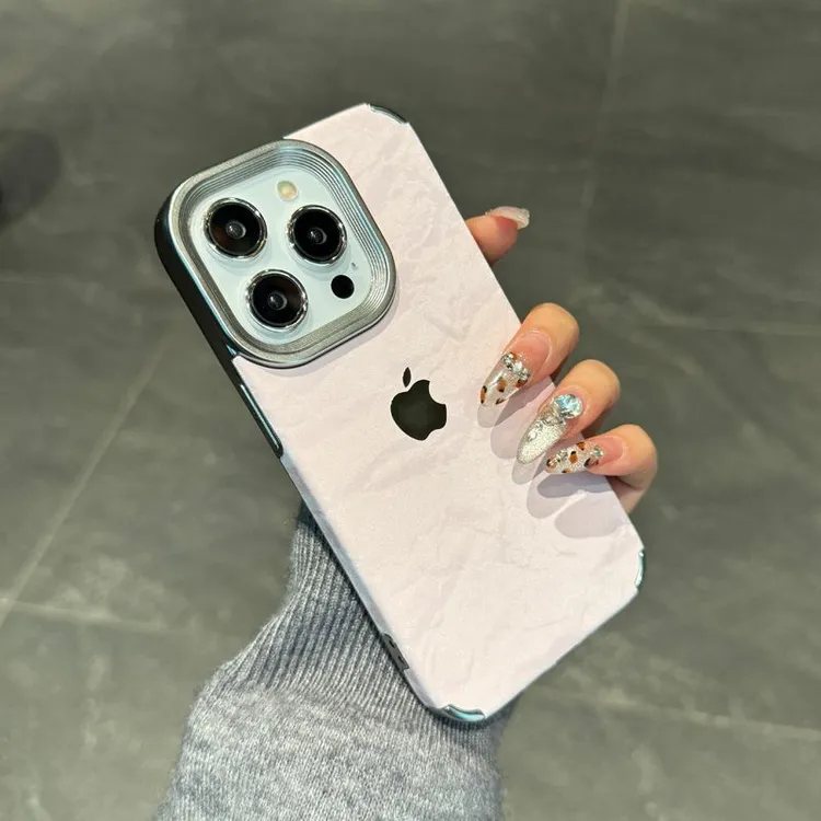 苹果16手机壳iPhone14promax电镀绒布15硅胶11新款13防摔12雪山纹