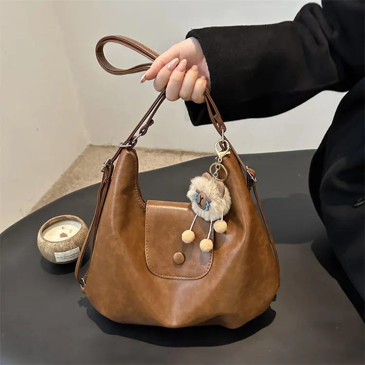 托特包女2025新款大容量通勤双肩背包小众设计洋气休闲简约单肩包