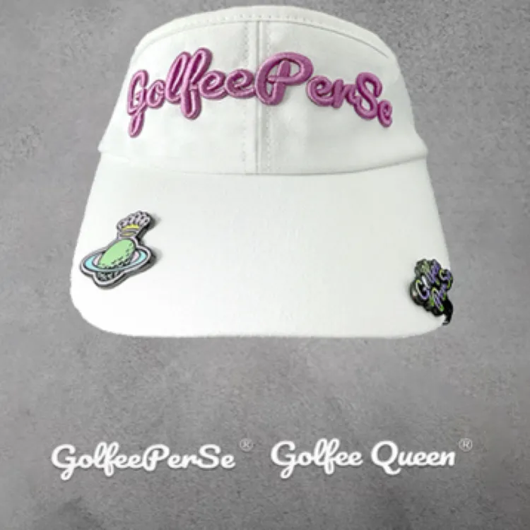 「丹麦设计师品牌GolfeePerSe」高尔夫空顶帽带吸铁石及mark白色