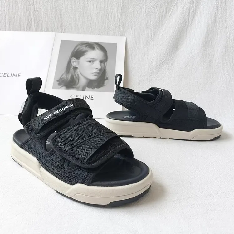 NB两用凉鞋男夏季户外运动休闲百搭沙滩鞋情侣魔术贴平底拖鞋女