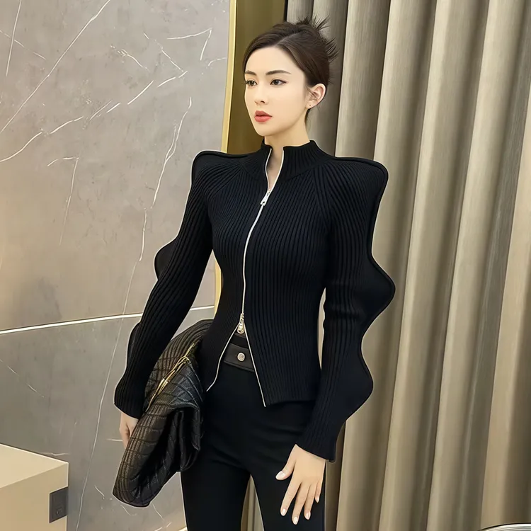 秋冬新款女独特别致时尚洋气时髦毛衣爆款高级感慵懒风打底衫0455