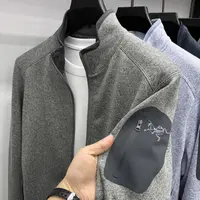 【奥莱撤柜】山系保暖外套夹克男士秋冬3D立体裁剪升级针织开衫
