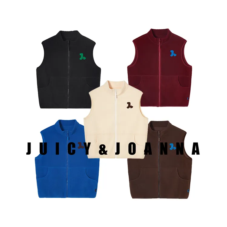 JUICY&JOANNA/橘子樱桃（成人）摇粒绒立领拉链马甲