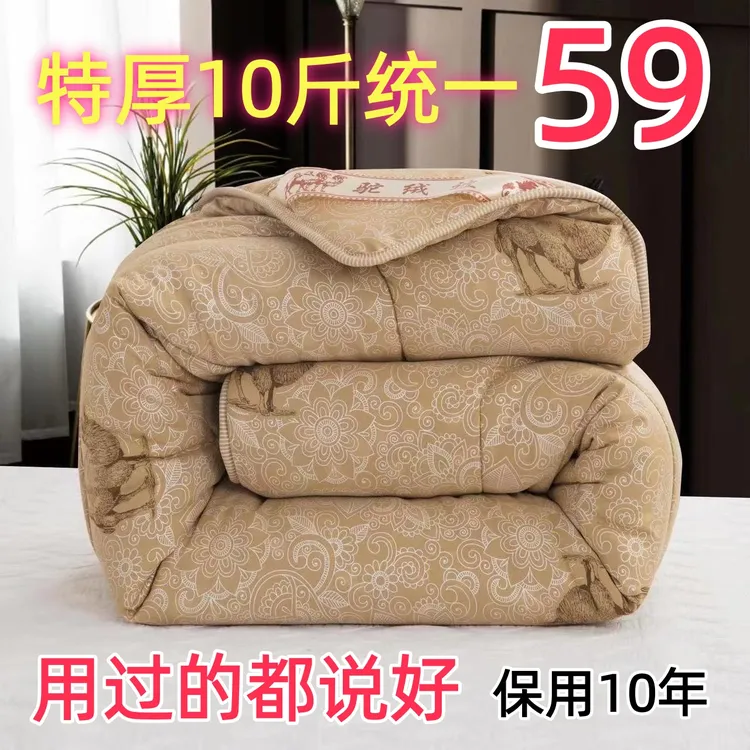 冬季加厚保暖驼绒被单人双人驼毛被芯学生宿舍厚春秋冬天被子